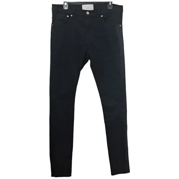 Stampd 1761 Striped DenimSkinny Jeans Size 33 Black